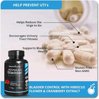 Advanced Bladder Control Supplements for Women & Men 60Ct + Vitamin D3 K2 3000 IU with Vitamin K as MK-7 from Natto Support Healthy Bones, Teeth, Heart & Immune Function 90Ct