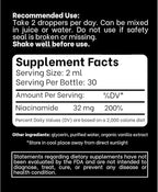 Think Above Vitamin B3 Niacinamide Liquid - Non Flush Form of B3 Niacin - Convenient Vitamin B3 Niacinamide Drops for Women and Men - Easy to Swallow 2oz (60ml)