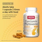 Jarrow Formulas Curcumin Phytosome 500 mg - Formulated with Meriva - Antioxidant Support Supplement - Joint Health & Support - 120 Veggie Capsules