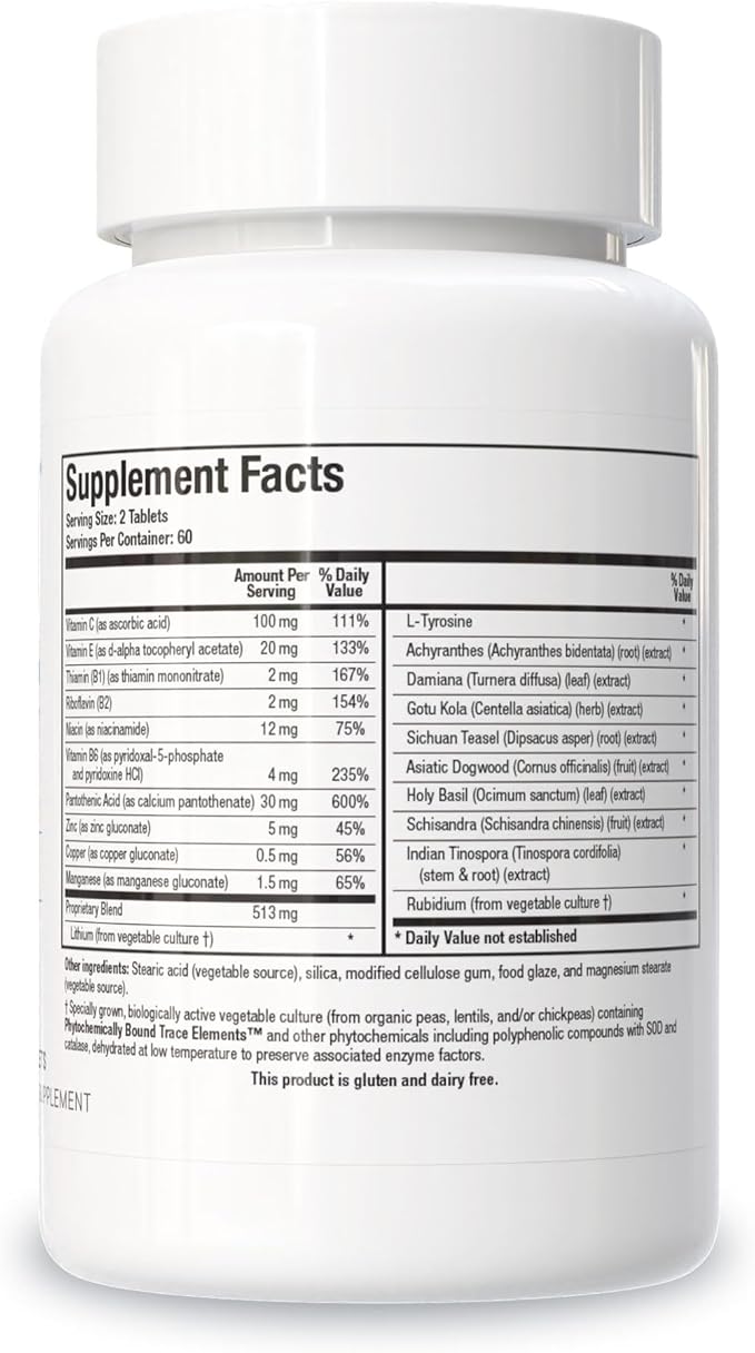 Biotics Research ADHS Adrenal Support, Supports Normal Cortisol Levels, Antioxidant Support, More Energy, Healthy Response, 120 Tabets