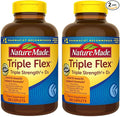 Nature Made TripleFlex, Glucosamine Chondroitin and MSM - 2 Bottles, 200 Caplets Each, 400 Caplets Total