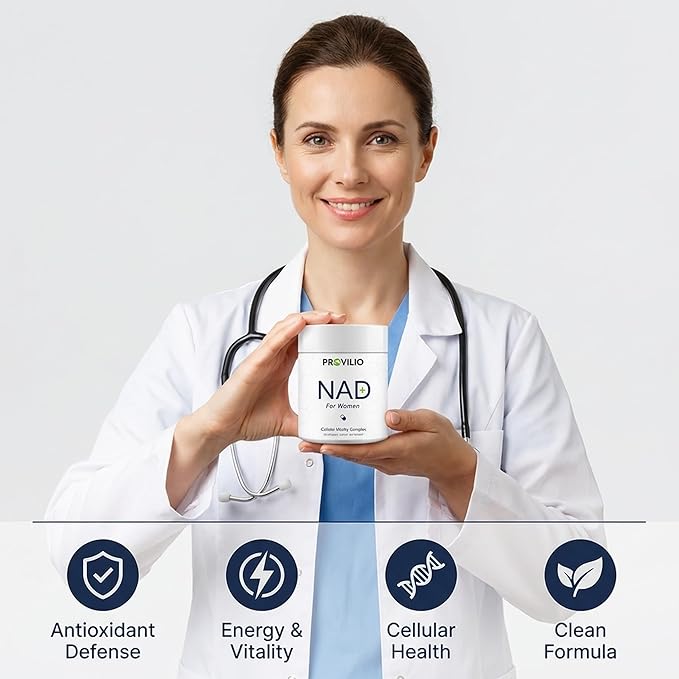 NAD+ Supplements for Women - NMN Supplement Alternative with Nicotinamide Riboside, Trans-Resveratrol, NAD Resveratrol Supplement for Energy, Skin Health, Healthy Aging - USA Made