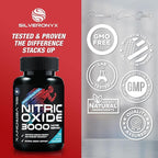 Extra Strength Nitric Oxide Booster - 3X Strength L-Arginine AKG & Citrulline Malate - Men & Women Premium Pre Workout Nitric Booster - Natural Energy & Muscle Support, Bottled in USA - 120 Capsules