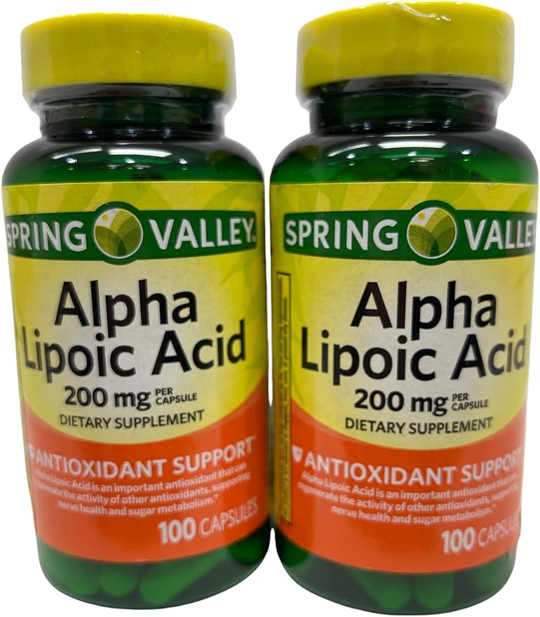 ThisNThat Nutritional Supplement Support Bundle: (2) 200mg 100 ct Bottles of Alpha Lipoic Acid Tip Card