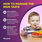 Iron Gummies with Vitamin C for Kids - Blood Builder Iron Supplements for Kids with Gentle for Stronger Immunity & Energy Support - Vitamin B6, B12, A, Niacin & Folate Gummies - Vegan & GMO -120 Count