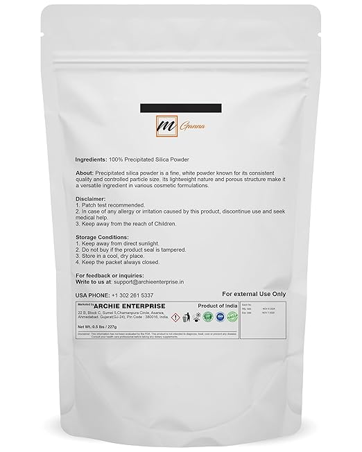100% Precipitated Silica Powder 227g / 0.5lbs