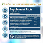 NMNH Supplement (NMN Alternative) NAD Booster for Anti-Aging, Cellular Energy & Nice Skin- Dihydronicotinamide mononucleotide, Resveratrol, Quercetin & BioPerine® for Max Absorption- 60 caps