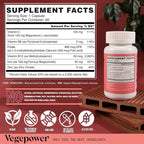 Iron Bisglycinate Supplement for Women & Men - 30mg Iron Pills with Vitamin C, B12, Folic Acid - Chelated Iron for Anemia, Health Blood - High Absorption, Gluten-Free, Non-GMO - 60 Vegan Caps