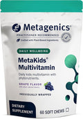 Metagenics MetaKids Multivitamin Soft Chews - Complete Daily Vitamin for Kids* - with Vitamins A, C, D, E & B Complex for Immune, Bone & Growth Support* - 60 Chewable Servings, Grape Flavor