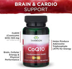 Swanson CoQ10 - Energy Antioxidant Support - Coenzyme Q10 Supplement - (100 Softgels, 100mg Each)