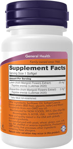 Now Supplements, Lutein & Zeaxanthin with 25 mg Lutein and 5 mg Zeaxanthin, 120 Softgels