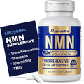 LanranBee Liposomal NMN Supplement Complex 1000mg Per Serving, 60 Veggie Capsules | 6-in-1 NAD+ Support Formula with NMN, Quercetin, Trans-Resveratrol, TMG & Spermidine | Gluten-Free, Non-GMO