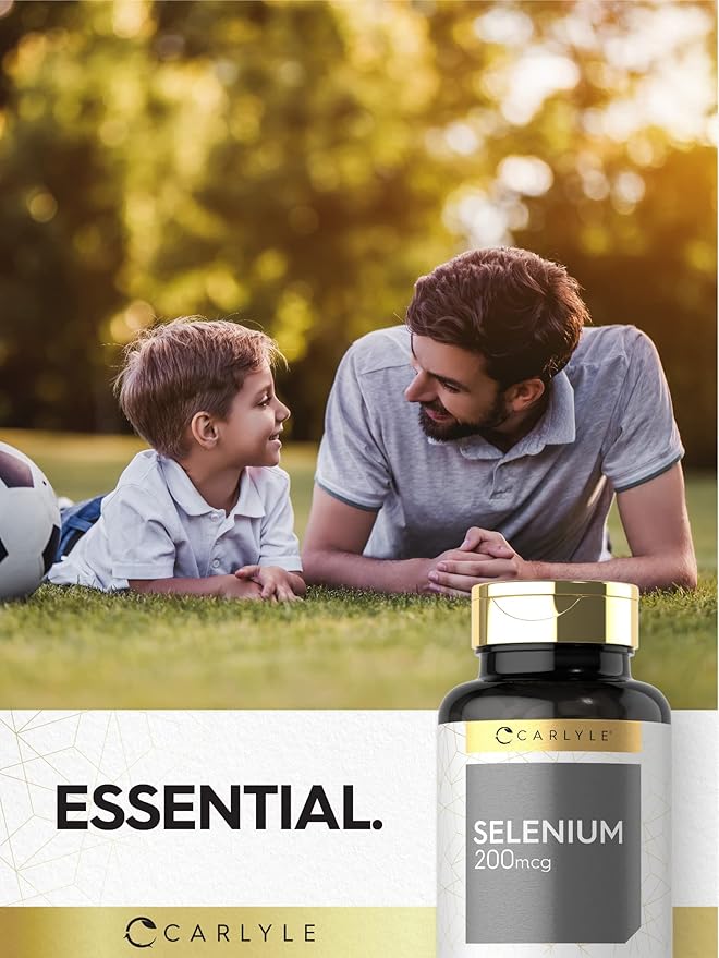 Carlyle Selenium Supplement 200mcg | 270 Tablet Capsules | Vegetarian, Non-GMO, Gluten Free