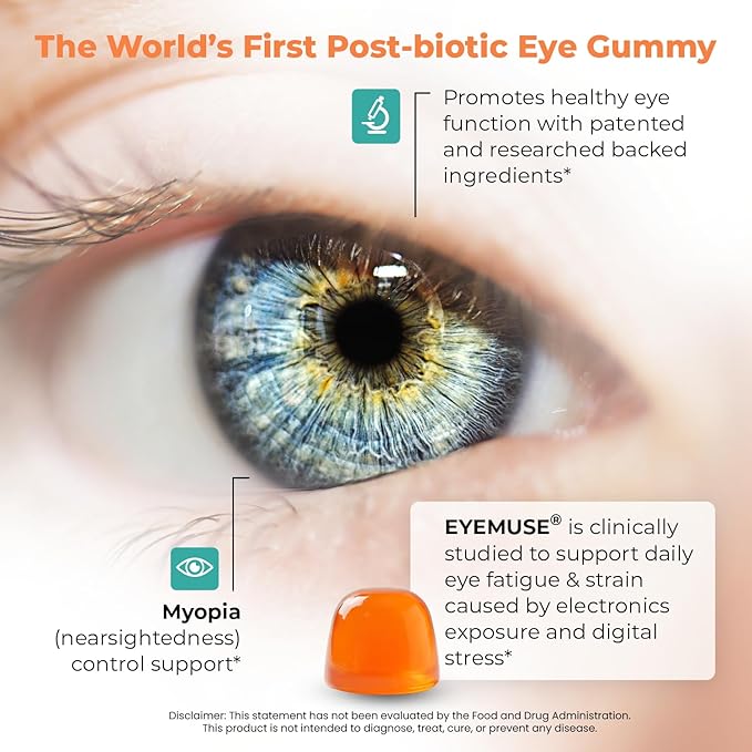 The Eye-Mazen Gummy Eye Vitamins for Vision and Eye Health - Lutein and Zeaxanthin Supplements for Eyes with Omega 3 & Vitamin A - Eye Supplements for Adults, Kids & Seniors