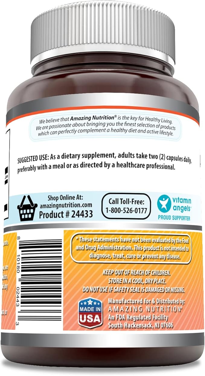 Amazing Formulas Berberine 1000mg Per Serving 120 Capsules Supplement | Non GMO | Gluten Free | Made in USA