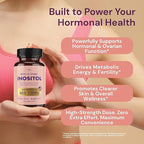 QSTA Myo-Inositol & D-Chiro Inositol Supplement for Women 4100mg (40:1 Ratio) – 9-in-1 Hormonal & Metabolic Support with Folate, Vitamin B6, B12, D3, Zinc & Chromium