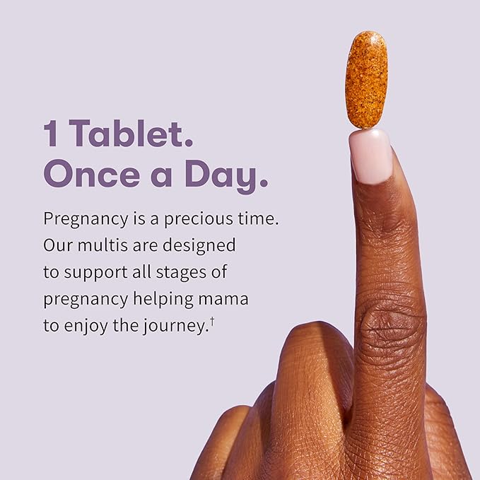 Garden of Life Organics Prenatal Vitamin: Folate for Energy & Healthy Fetal Development, Non-constipating Iron, Vitamin C, B6, B12, D3 – Organic, Non-GMO, Gluten-Free, Vegan, 30 Day Supply (Pack of 6)
