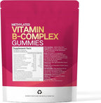 VivoNu Vitamin B Complex Gummies, 6000 mcg Methylated Vitamin B12, with B6 B1, B2, B3, B5, B7, Methylfolate, Vitamins A C D E, Vegan, Non GMO, Methylated B Complex Vitamin (3 Bag)