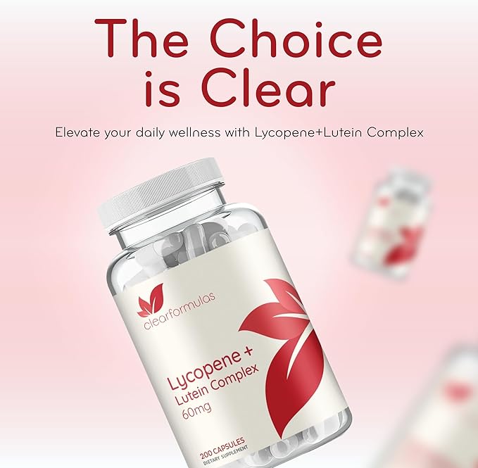 Lutein & Lycopene Carotenoids Supplement - High Absorption Lutein and Lycopene Supplements for Men & Women for Antioxidant Skin and Eye Health Support - Formulated in American cGMP Lab (200 Capsules)