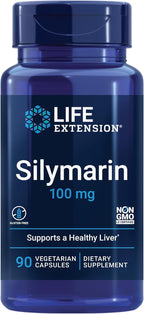 Life Extension Silymarin – Milk Thistle Extract – Supports Liver Health – Gluten-Free, Non-GMO, Vegetarian – 90 Capsules