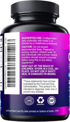 Omega 3 Fish Oil Supplements - 2400mg Fish Oil Per Serving - Triple Strength Omega-3 with Fatty Acids EPA & DHA - Natural Heart, Brain & Immune Support - Wild Caught, Bottled in USA - 60 Softgels