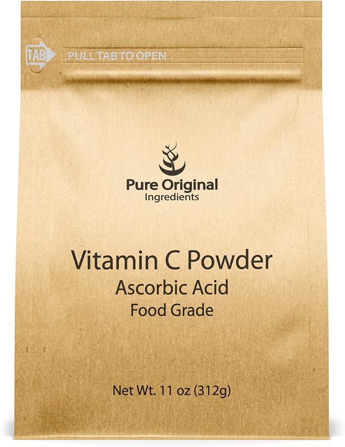PURE ORIGINAL INGREDIENTS Vitamin C Powder, 11 oz, Ascorbic Acid