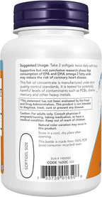 NOW Supplements, Omega-3 180 EPA / 120 DHA, Molecularly Distilled, Cardiovascular Support, 100 Softgels, (Pack of 2)