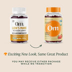 OM MUSHROOM SUPERFOOD Lion’s Mane Mushroom Gummies – USA Grown Organic Lion’s Mane – Supports Memory, Focus & Cognitive Health – Strawberry Flavor – 30 Servings, 60 Count.
