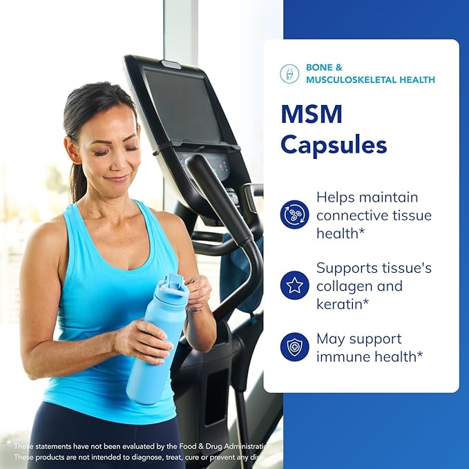 Pure Encapsulations MSM Capsules | Sulfur Supplement to Support Joints, Immune System, Connective Tissue, and Respiratory Health* | 250 Capsules