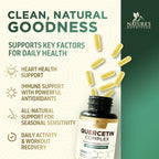 Quercetin Dihydrate 1000mg per Serving - Premium Plant-Based Bioflavonoids - Extra Strength Antioxidant Immune & Respiratory Health Support - High Absorption Quercetin Dihydrate - 120 Veggie Capsules