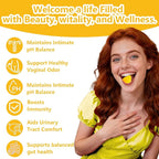 Vaginal Probiotics Gummies for Women, Premium Feminine pH Balance Gummies, Healthy Odor, Yeast Balance & Flora + Vitamin C for Immune Support, 60ct Pineapple Flavor