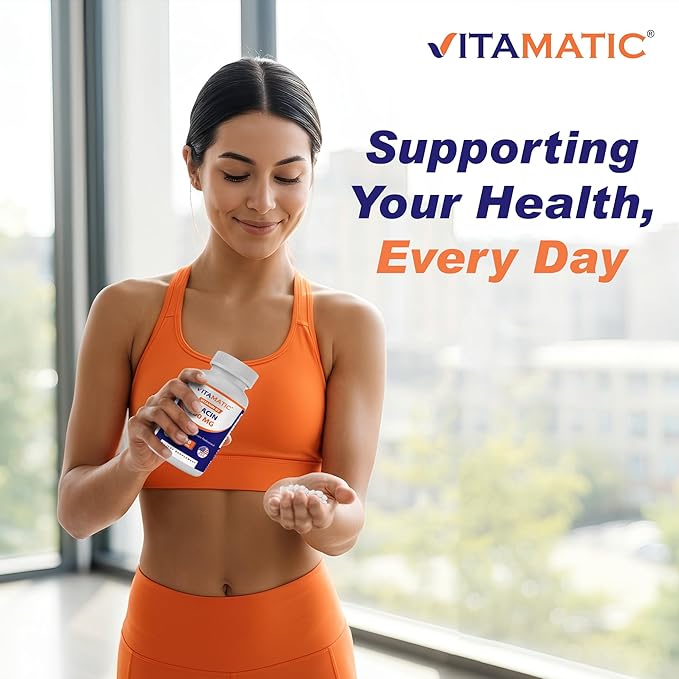Vitamatic Niacin (Vitamin B3) 500mg,240 Tablets - Non-GMO & Gluten Free