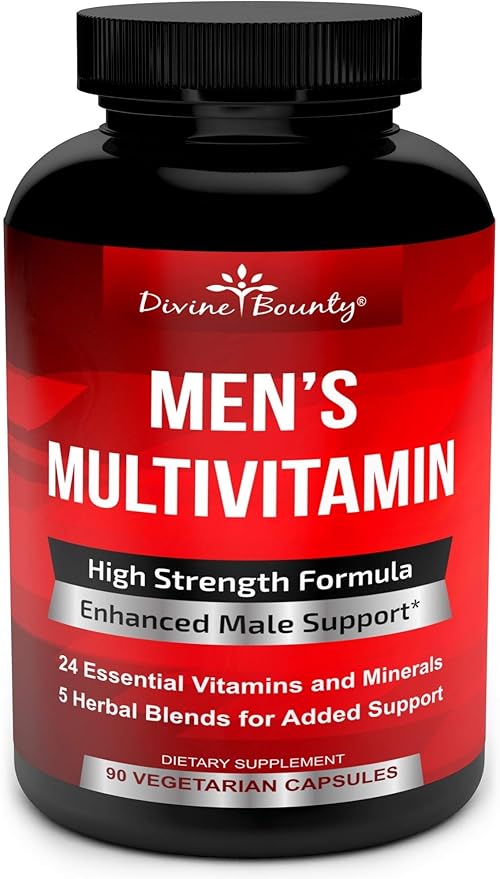 Divine Bounty D-Mannose Capsules & Mens Multivitamin Bundle