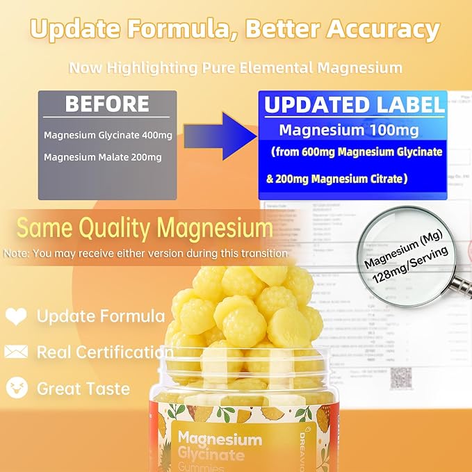 90 Count Magnesium Glycinate Gummies w/Ashwagandha Supplement - Sugar Free Zinc Magnesium Glycinate Supplement Ashwagandha Gummies for Adults Pineapple Flavor
