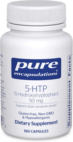 Pure Encapsulations 5-HTP 50 mg | 5-Hydroxytryptophan Supplement for Brain, Eating Behavior, and Serotonin Support* | 180 Capsules