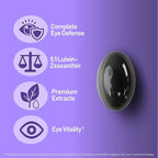 NANOWELL EyeCare Anthocyanins 100 - Eye Health Supplement with Bilberry, Zeaxanthin, Lutein, Anthocyanins, Vitamin A, E, Selenium & Copper - 60 Softgels, 60 Day Supply