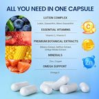 Neurobella Eye Supplement for Digital Eye Strain & Night Driving Clarity 15-in-1 Advanced Eye Formula with All 3 Carotenoids (Lutein, Zeaxanthin), Bilberry and Saffron Eye Vitamins, 90 Count