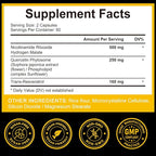TKTALKER NAD Supplement, 910MG Liposomal Nicotinamide Riboside with Resveratrol & Quercetin, Anti-Aging, Cellular Energy, Mental Focus & Stamina & Healthy, Women & Men, 120 Capsules