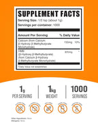 BulkSupplements.com HMB Powder - as Calcium HMB, Beta-Hydroxy Beta-Methylbutyrate - HMB Powder Supplements, Gluten Free - 1g per Serving, 1kg (2.2 lbs) (Pack of 1)