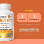 Natural Factors Regenerlife NMN NAD+ Boost, 500MG, 30 Vegetarian Capsules
