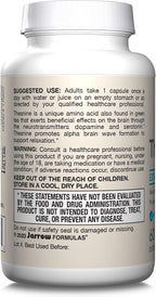 Jarrow Formulas Extra Strength L Theanine 200mg Dietary Supplement that Promotes Relaxation, Supplement for Relaxation Support, 60 Veggie Capsules, 60 Day Supply