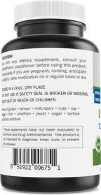 Brieofood Alpha Lipoic Acid 1200mg per Serving - 120 Capsules - Non-GMO, Gluten Free