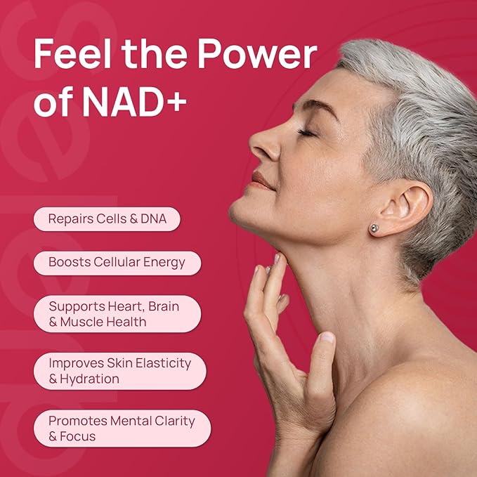 NAD+ Supplement for Women - NMN Alternative with β-NAD+, Trans-Resveratrol, CoQ10, D-Ribose - Promotes Cellular Renewal, Energy, and Radiant Skin Health - 2 Packs Advanced (Packaging May Vary)