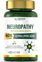 Nerve Savior for Neuropathy 600mg - 120 Veggie Capsules High Potency Alpha Lipoic Acid Supplement for Hands, Feet & Toes Comfort - Powerful Antioxidant Formula