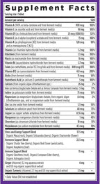 New Chapter Women’s Multivitamin, Iron, B6, B12, Biotin for Hair Growth, D3, Vit C, Zinc for Immune & Stress Support, Gentle on an Empty Stomach, One Daily, Non-GMO, Gluten-Free, 18+, 72 Tablets