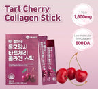 Tart Cherry Collagen Jelly Stick 20g * 15 Stick 1,600mg Low Molecular Fish Collagen