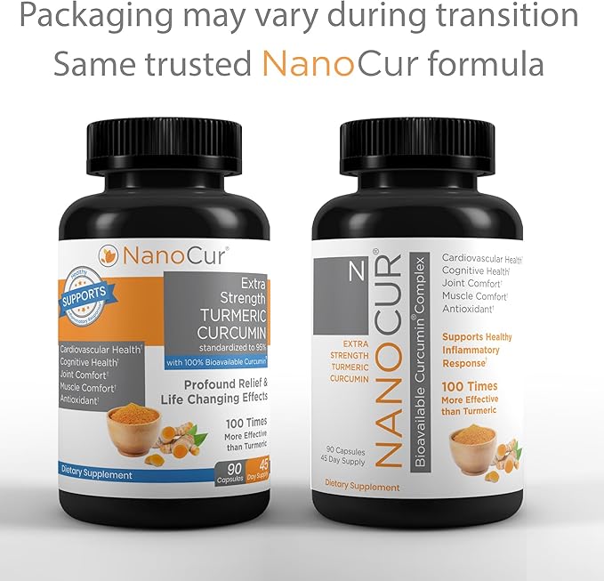 Turmeric Curcumin - 100x More Active Than Turmeric, 170% More Active Than Curcumin + Black Pepper Extract. Joint Support, Relief, and Energy You’ll Feel. Organic Curcumin/Plant-Based Carrier.