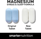 Smarter Nutrition Magnesium Complex - Chelated Magnesium Glycinate with Citrate, Malate and L-Theanine for Sleep, Muscle Relaxation and Stress Support - Non-GMO - 360 Tablets[180DaySupply]