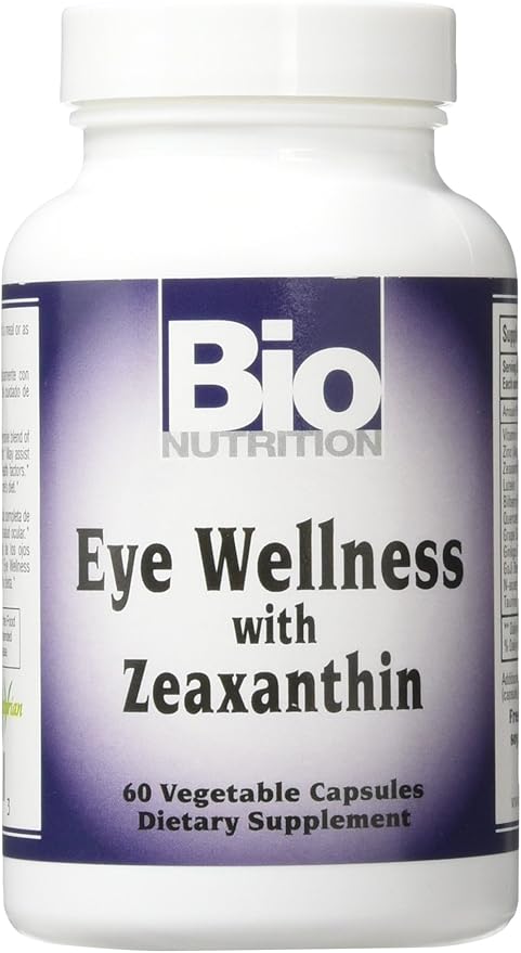 Bio Nutrition Eye Wellness with Zeaxanthin Vegetarian Capsules, 60 Count
