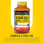 Mason Natural Omega,3 Fish Oil, 45,Day Supply, 1000mg with EPA and DHA for Joint Support, 90 Softgels (Pack of 3)